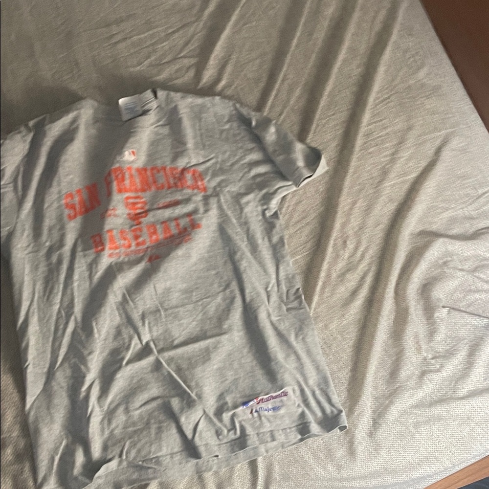 Majestic Gray San Francisco Baseball Tee